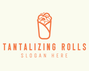 Orange Food Wrap logo design