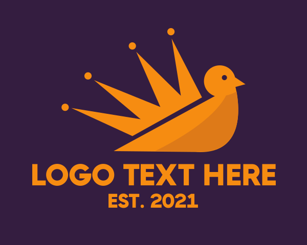 Gold Bird logo example 2