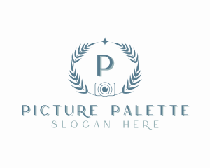 Camera Photography Wreath logo
