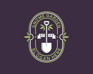 Shovel Gardener Landscaping logo design