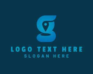 Location Pin Letter G logo