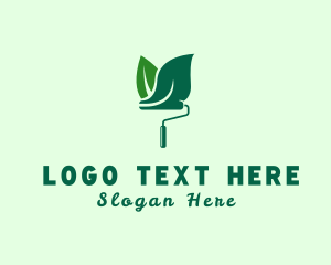 Green Eco Paint Roller  logo