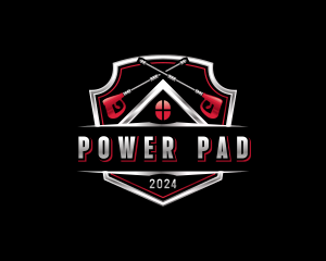 Power Washing Roof logo design