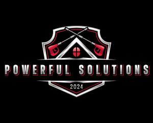 Power Washing Roof logo design