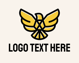 Bird Gold Eagle logo design