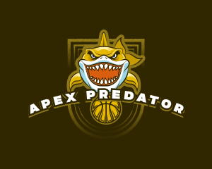 Basketball Varsity Shark logo