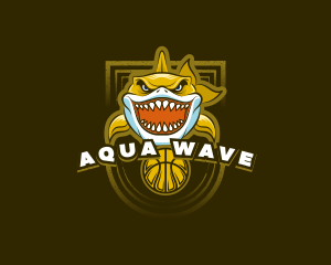 Basketball Varsity Shark logo