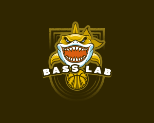 Basketball Varsity Shark logo design