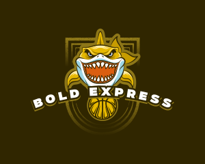 Basketball Varsity Shark logo design