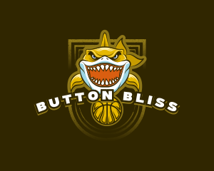 Basketball Varsity Shark logo design