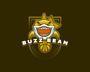 Basketball Varsity Shark logo design