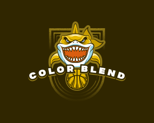 Basketball Varsity Shark logo design