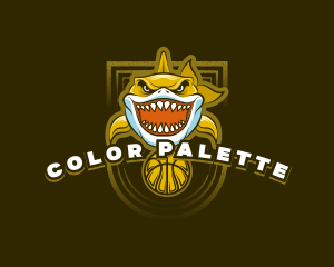 Basketball Varsity Shark logo design