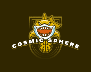 Basketball Varsity Shark logo design