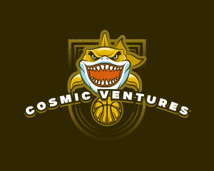 Basketball Varsity Shark logo design