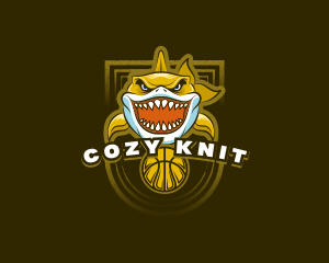 Basketball Varsity Shark logo design