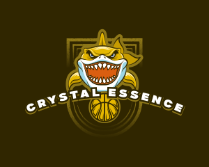 Basketball Varsity Shark logo design