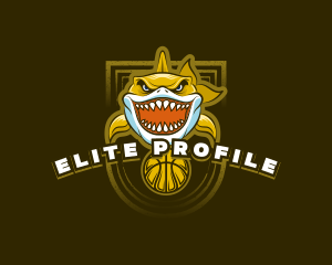 Basketball Varsity Shark logo design