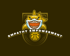 Basketball Varsity Shark logo design