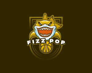 Basketball Varsity Shark logo design