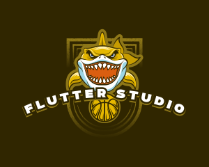 Basketball Varsity Shark logo design