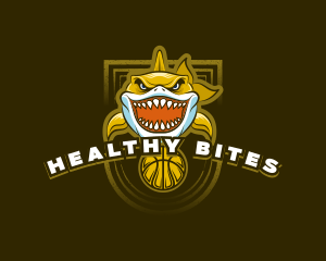 Basketball Varsity Shark logo design