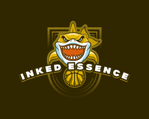 Basketball Varsity Shark logo design