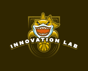 Basketball Varsity Shark logo design