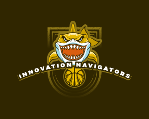 Basketball Varsity Shark logo design