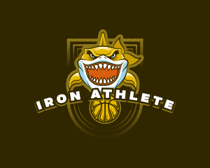 Basketball Varsity Shark logo design