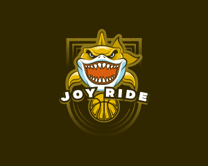 Basketball Varsity Shark logo design