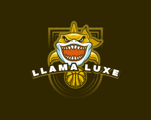 Basketball Varsity Shark logo design