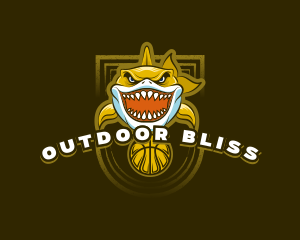 Basketball Varsity Shark logo design