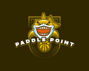 Basketball Varsity Shark logo design