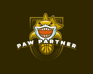 Basketball Varsity Shark logo design