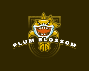 Basketball Varsity Shark logo design