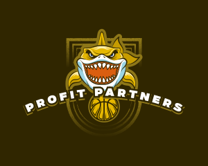 Basketball Varsity Shark logo design