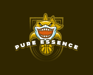 Basketball Varsity Shark logo design