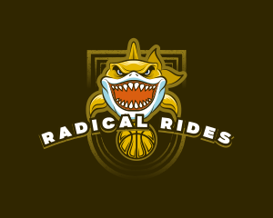 Basketball Varsity Shark logo design