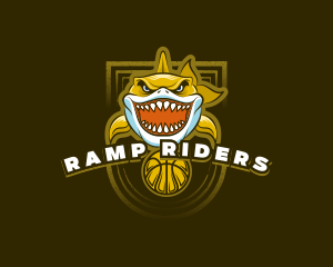 Basketball Varsity Shark logo design