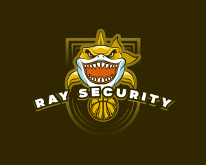 Basketball Varsity Shark logo design