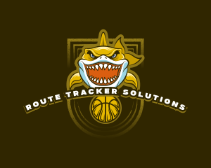 Basketball Varsity Shark logo design