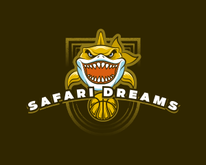 Basketball Varsity Shark logo design