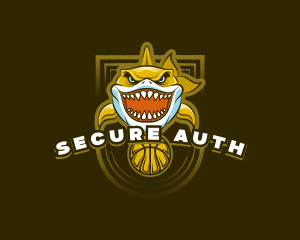 Basketball Varsity Shark logo design