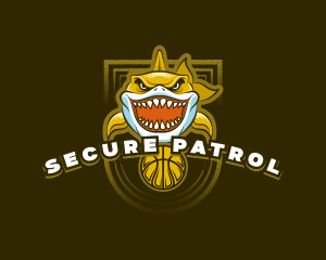 Basketball Varsity Shark logo design