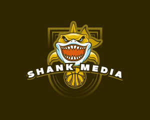 Basketball Varsity Shark logo design