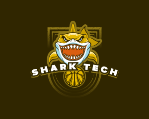 Basketball Varsity Shark logo