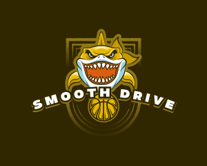 Basketball Varsity Shark logo design