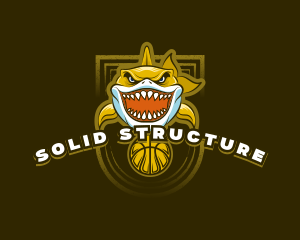 Basketball Varsity Shark logo design