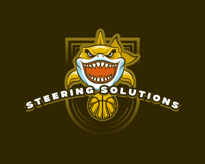 Basketball Varsity Shark logo design